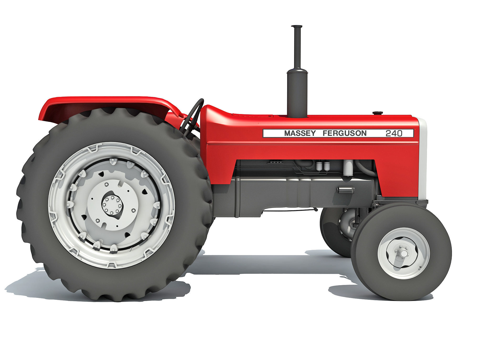 Massey Ferguson Tractor 3D model_10