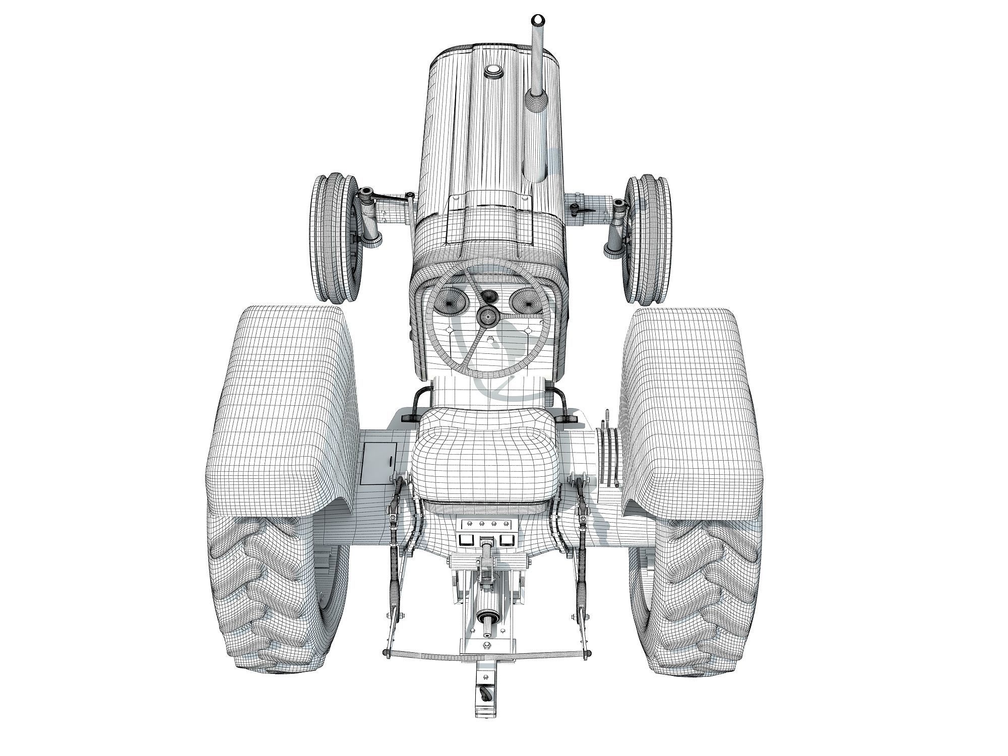 Massey Ferguson Tractor 3D model_17