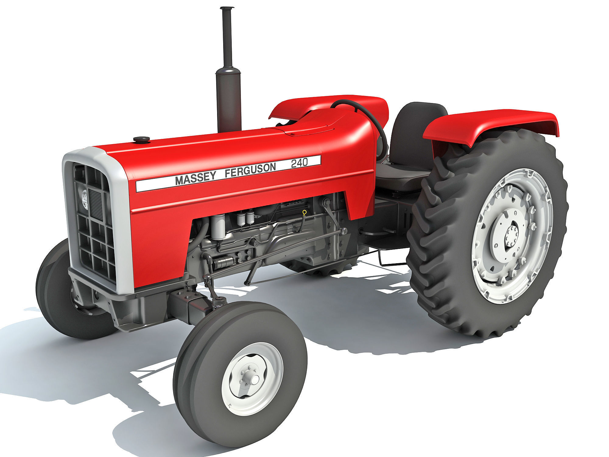 Massey Ferguson Tractor 3D model_1