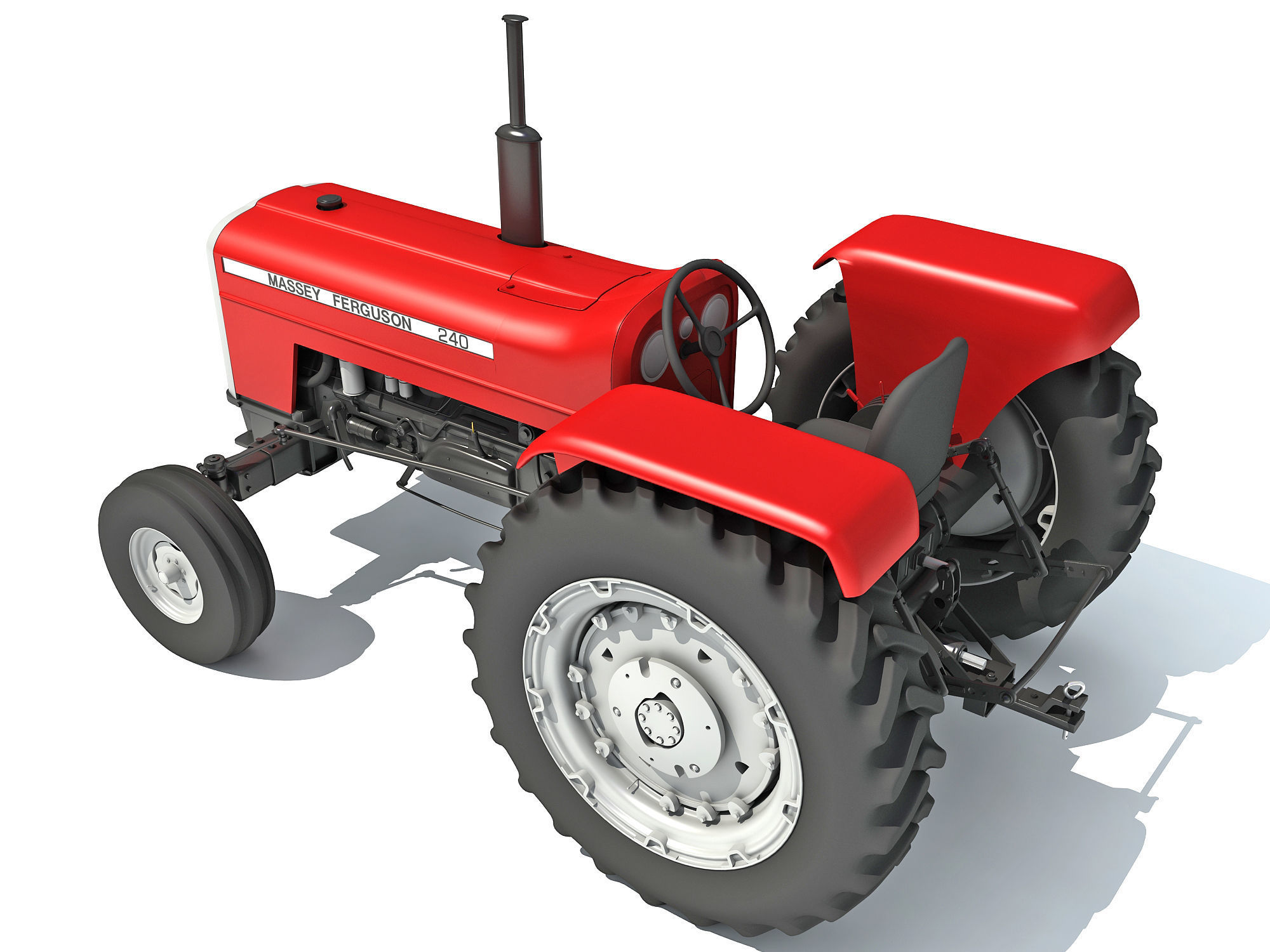 Massey Ferguson Tractor 3D model_4