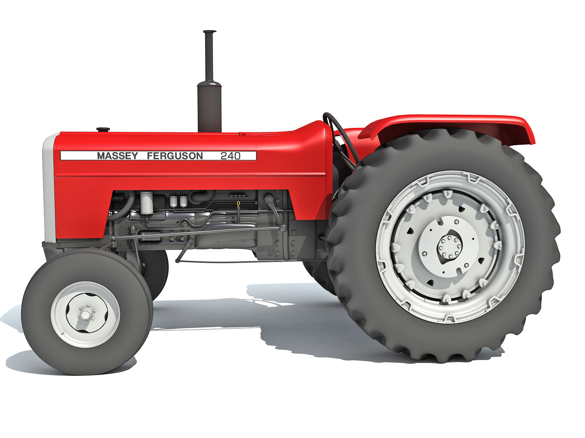 Massey Ferguson Tractor 3D model_3