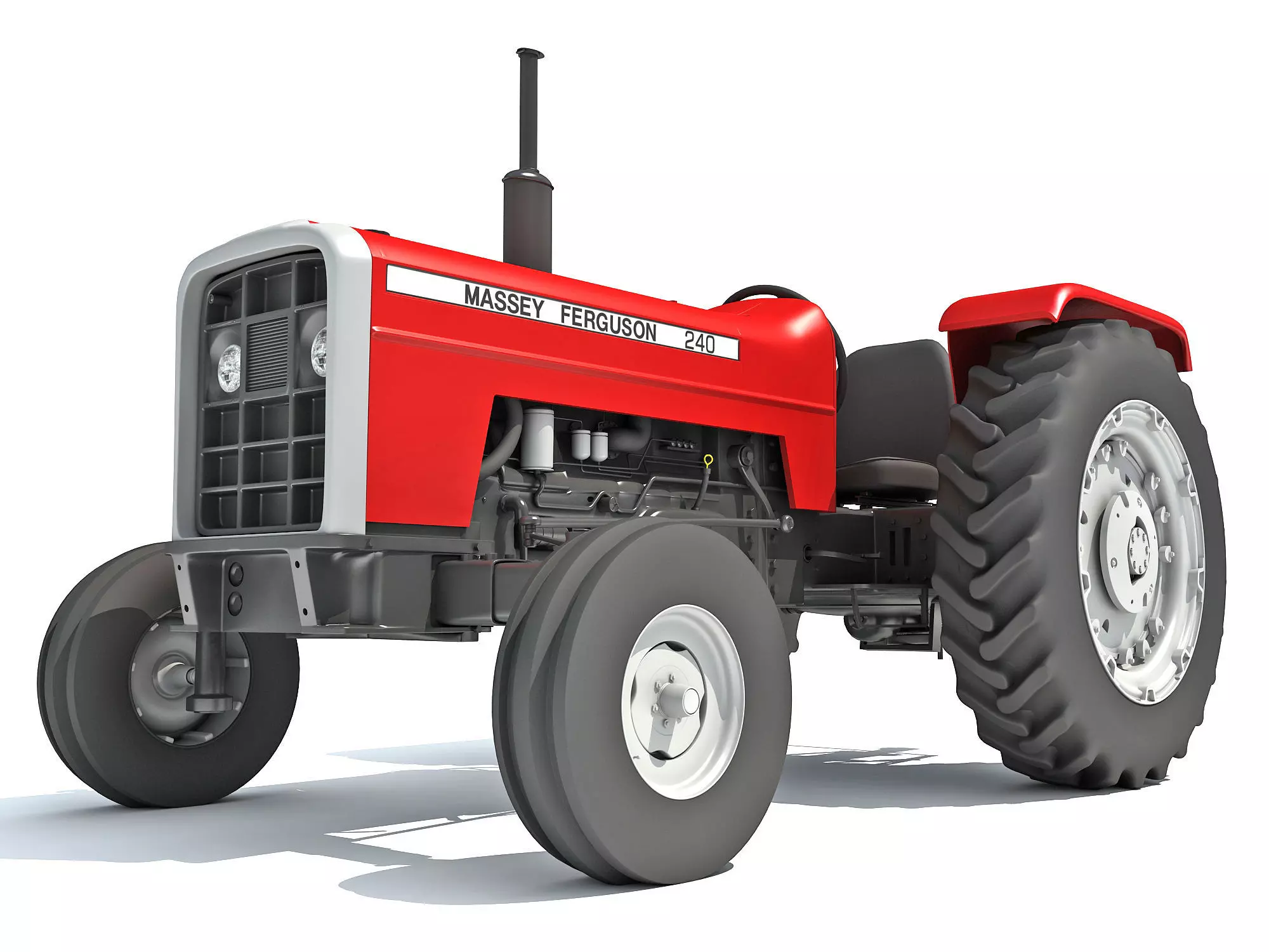 Massey Ferguson Tractor 3D model_0