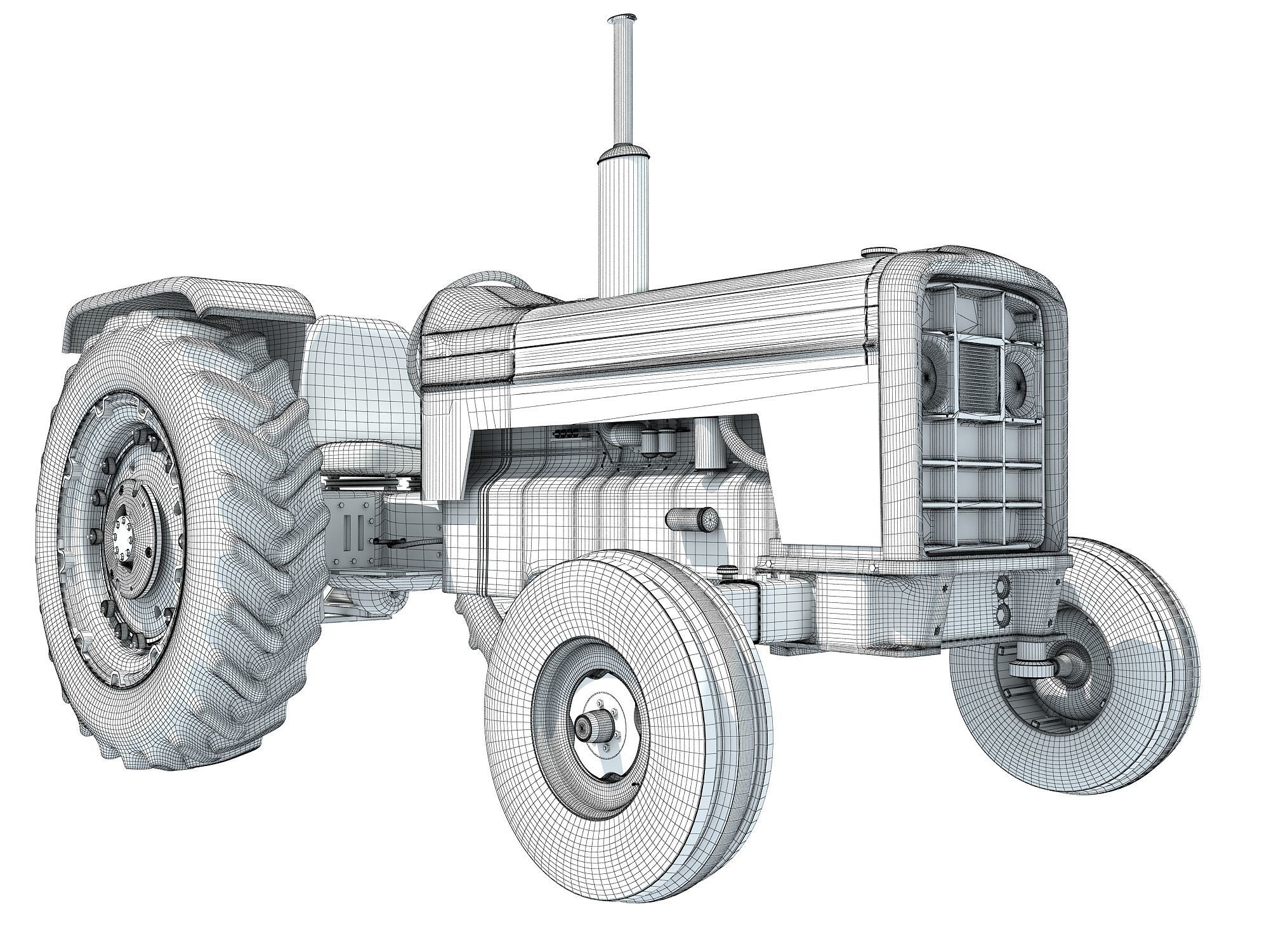 Massey Ferguson Tractor 3D model_19