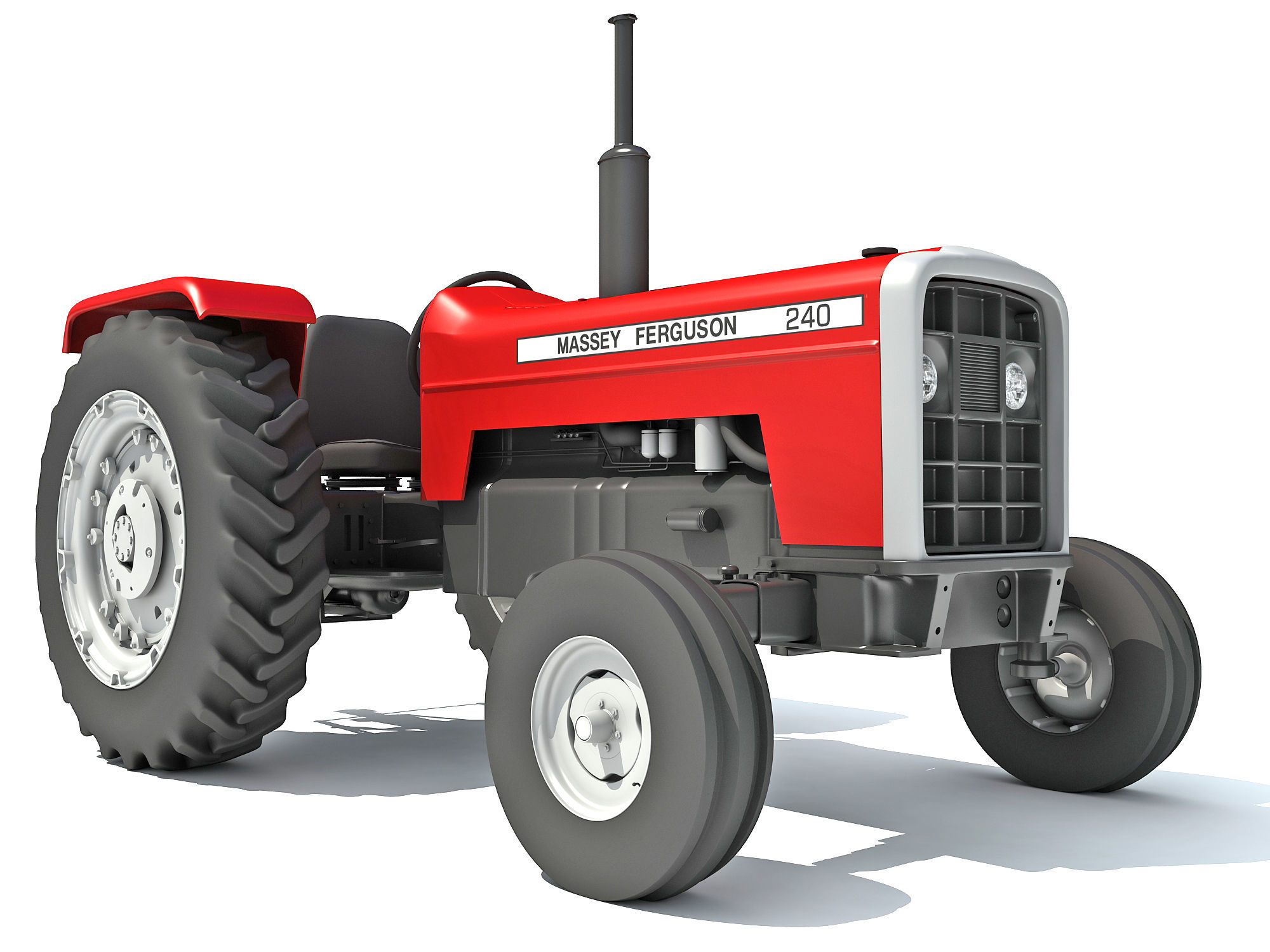 Massey Ferguson Tractor 3D model_2