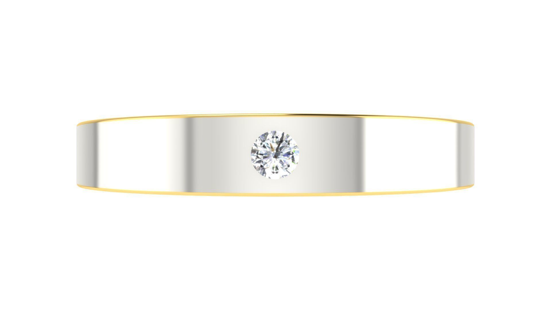 Couple Band Ring 3dm stl render detail 3D print model_8