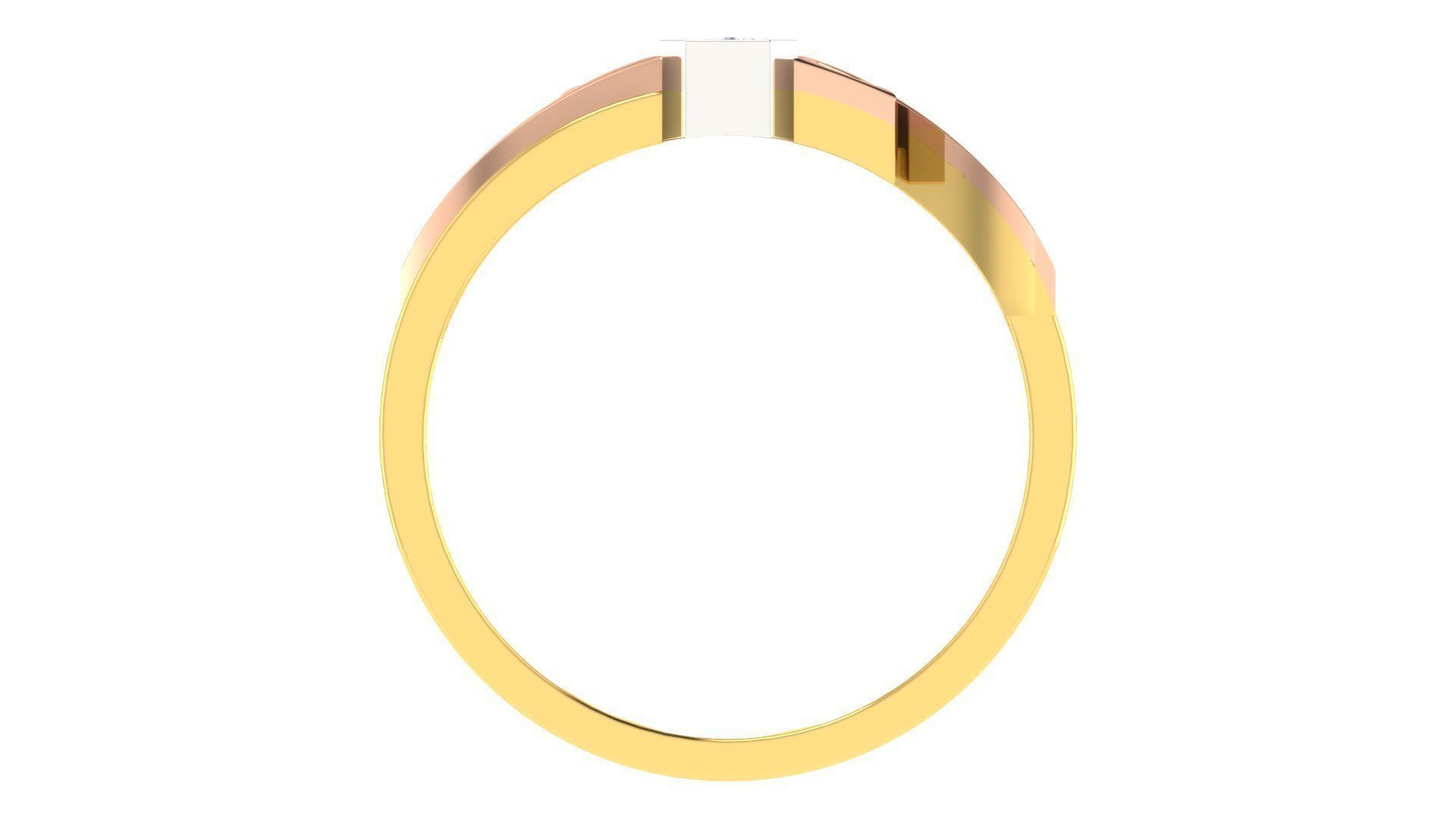 Couple Band Ring 3dm stl render detail 3D print model_4