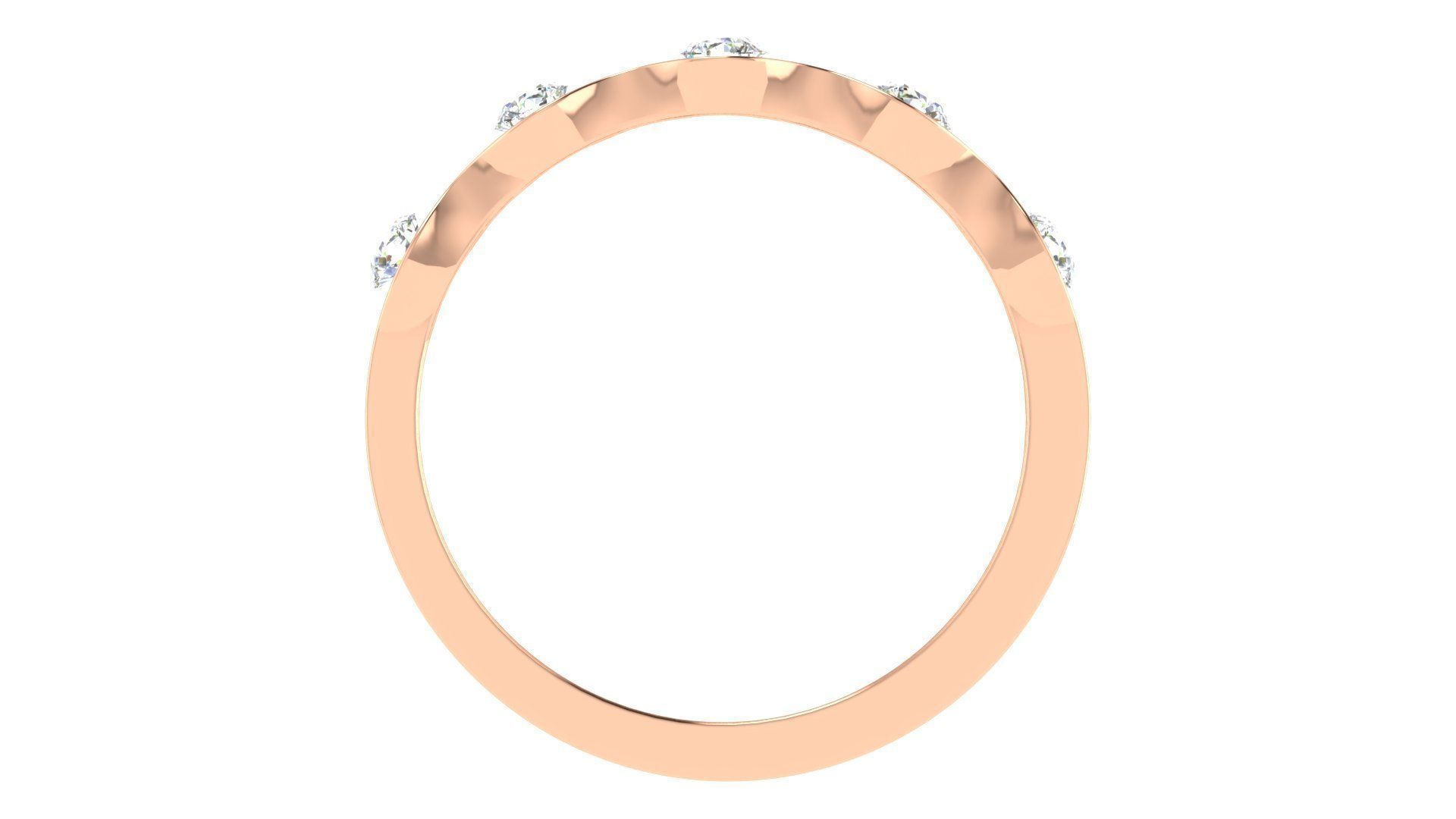 Couple Band Ring 3dm stl render detail 3D print model_3