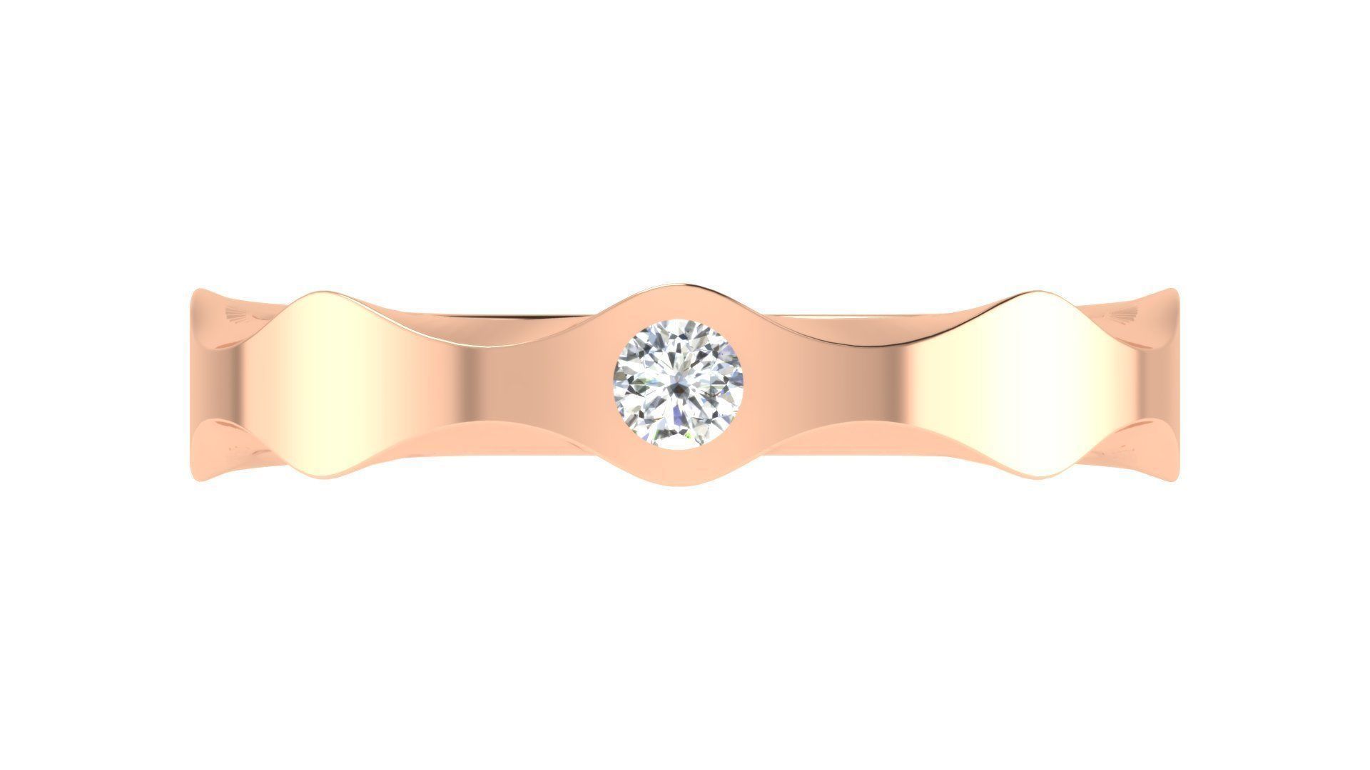 Couple Band Ring 3dm stl render detail 3D print model_7