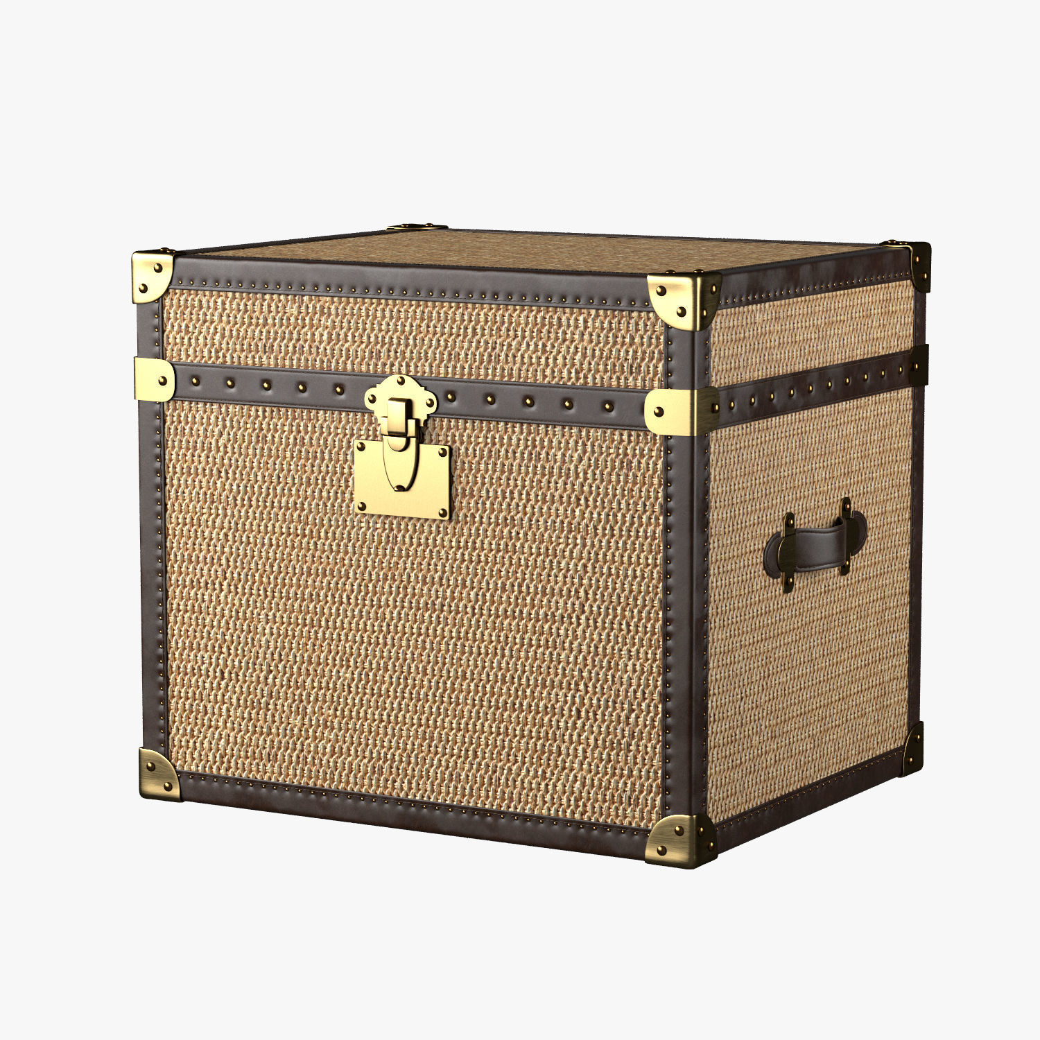 MAYFAIR RATTAN SIDE TABLE 3D model_4