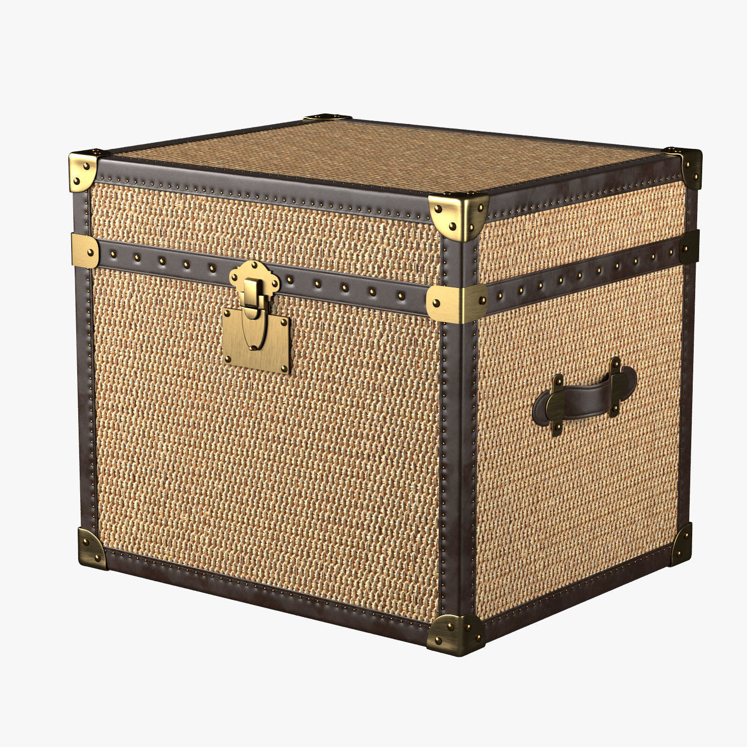 MAYFAIR RATTAN SIDE TABLE 3D model_2