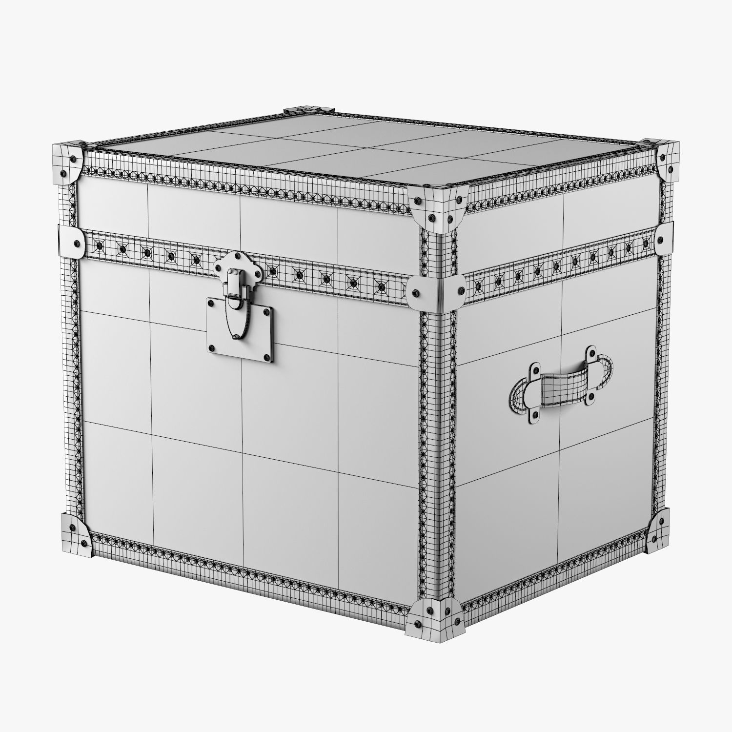 MAYFAIR RATTAN SIDE TABLE 3D model_7