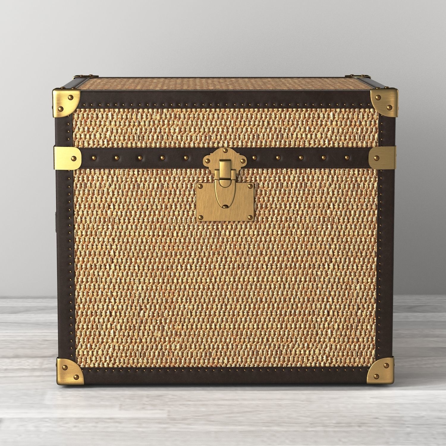 MAYFAIR RATTAN SIDE TABLE 3D model_5