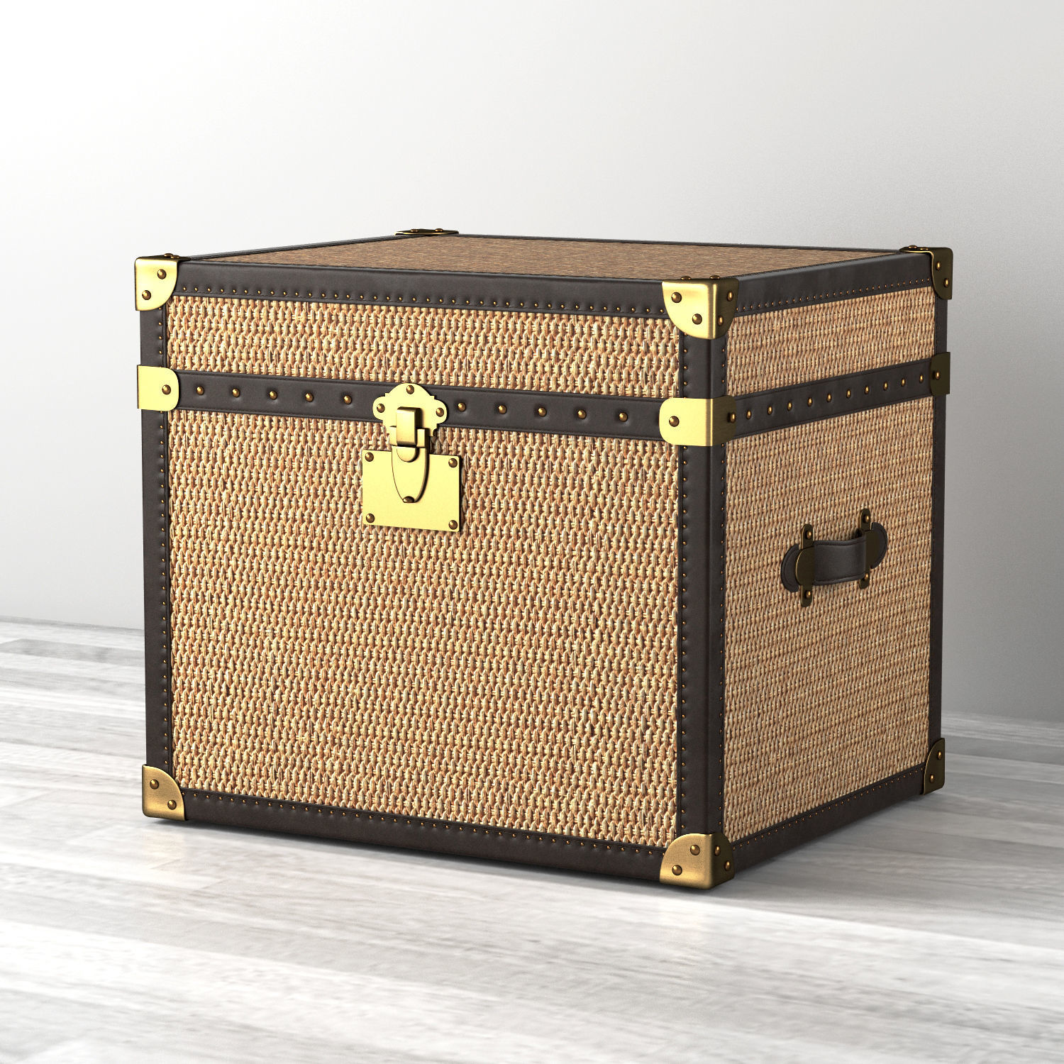 MAYFAIR RATTAN SIDE TABLE 3D model_6