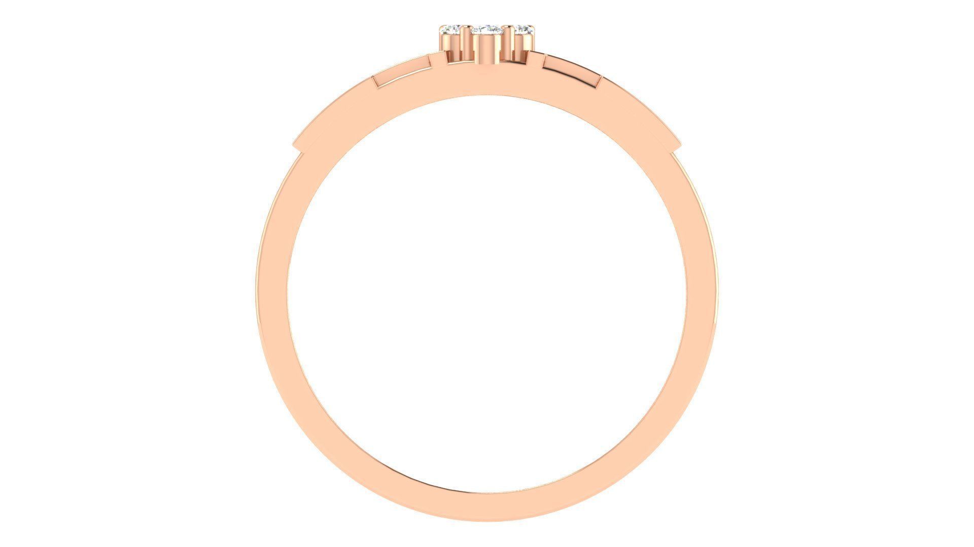 Couple Band Ring 3dm stl render 3D print model_3