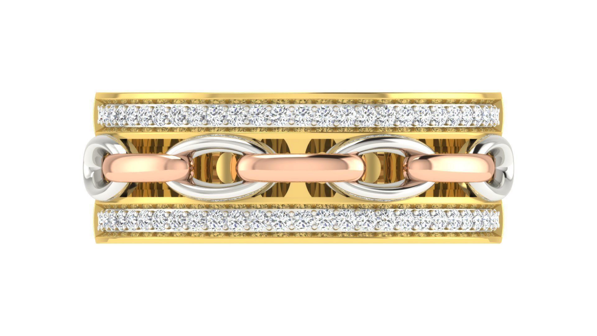 Women Band Ring 3dm stl render detail 3D print model_3