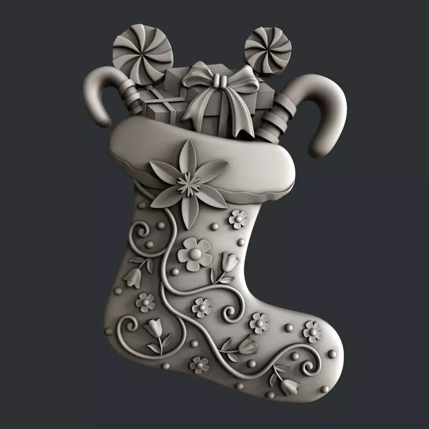 3d STL models for CNC router boot 3D model_0