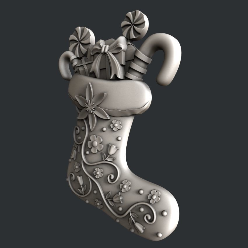 3d STL models for CNC router boot 3D model_2