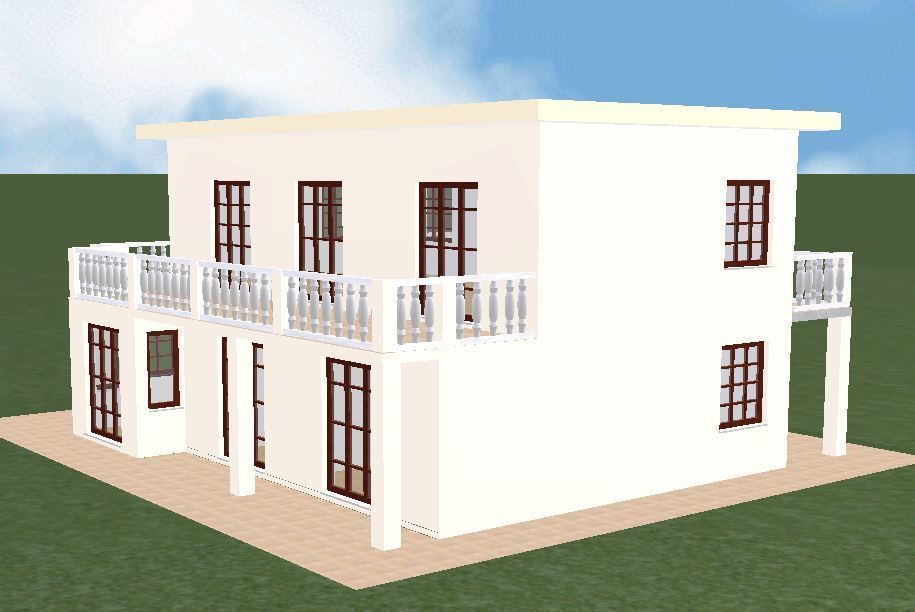 House 02  3D print model_1