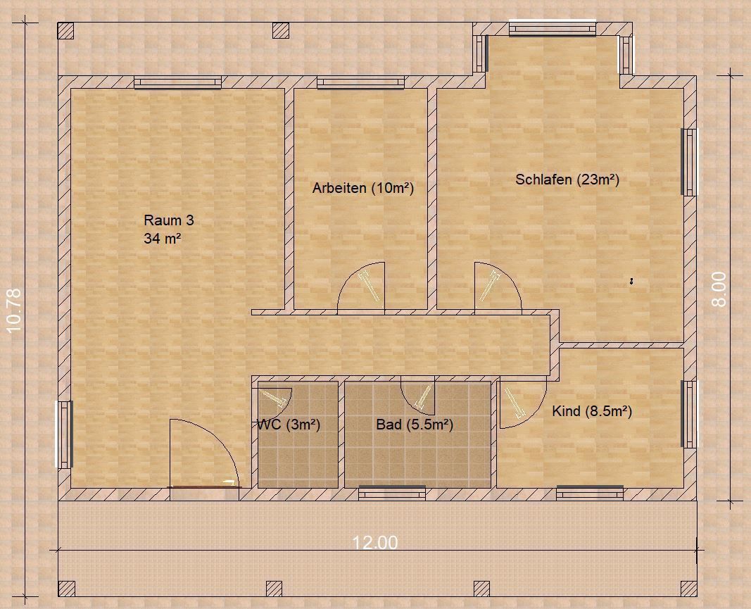 House 02  3D print model_4