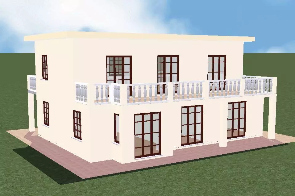 House 02  3D print model_0