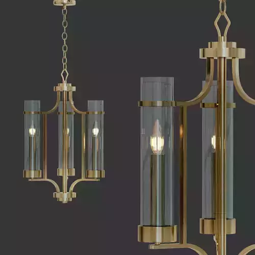 Milan Collection 3 Light Vintage Gold 