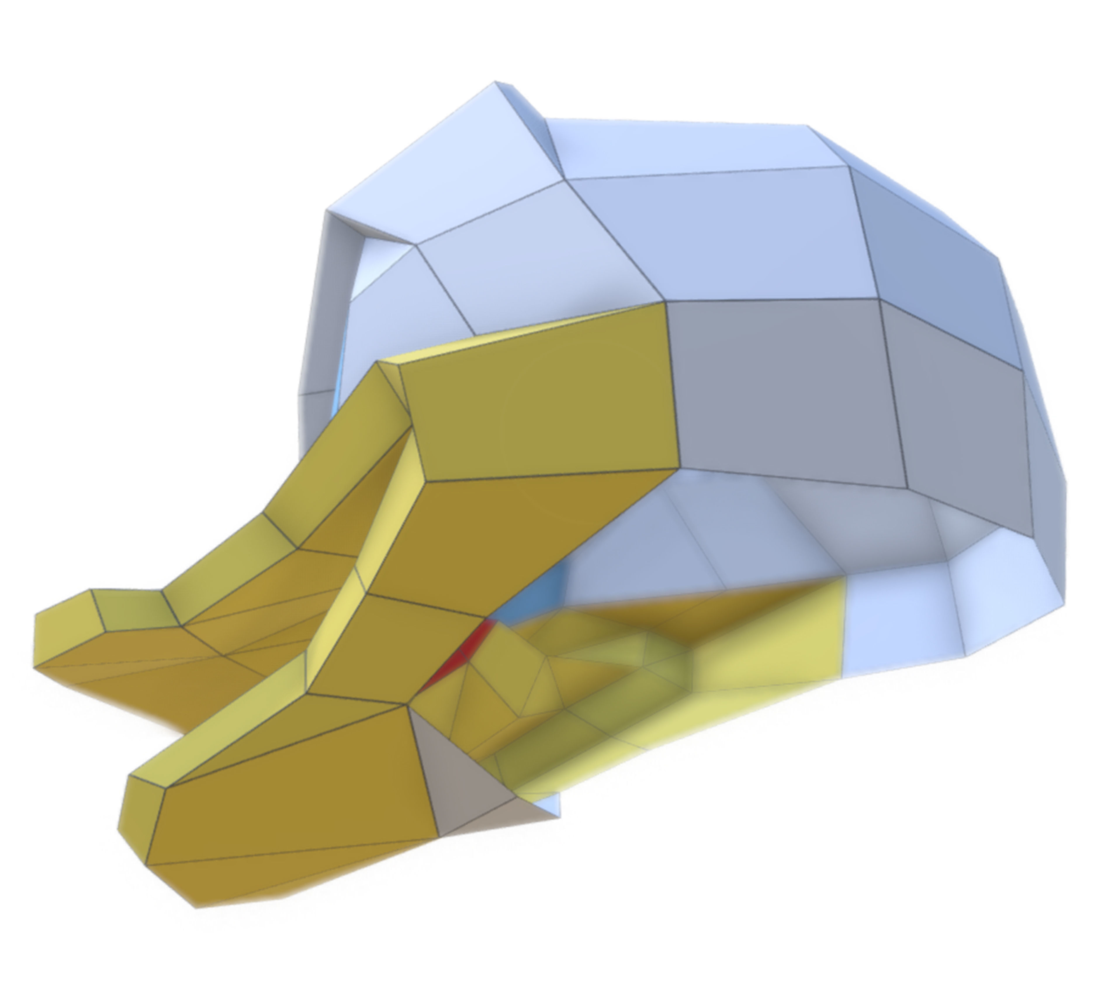 Donald Duck head 3D model_7