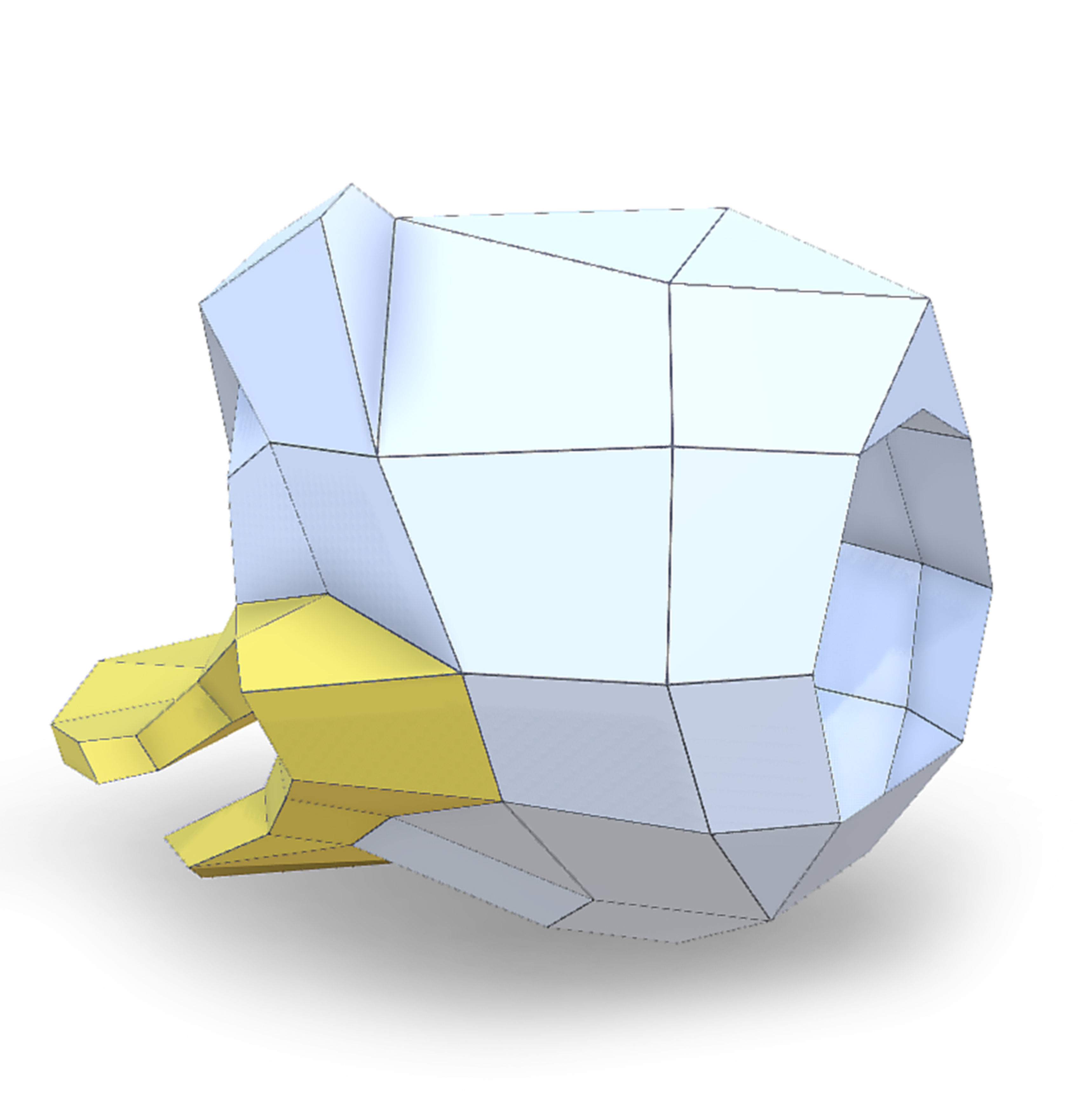 Donald Duck head 3D model_8