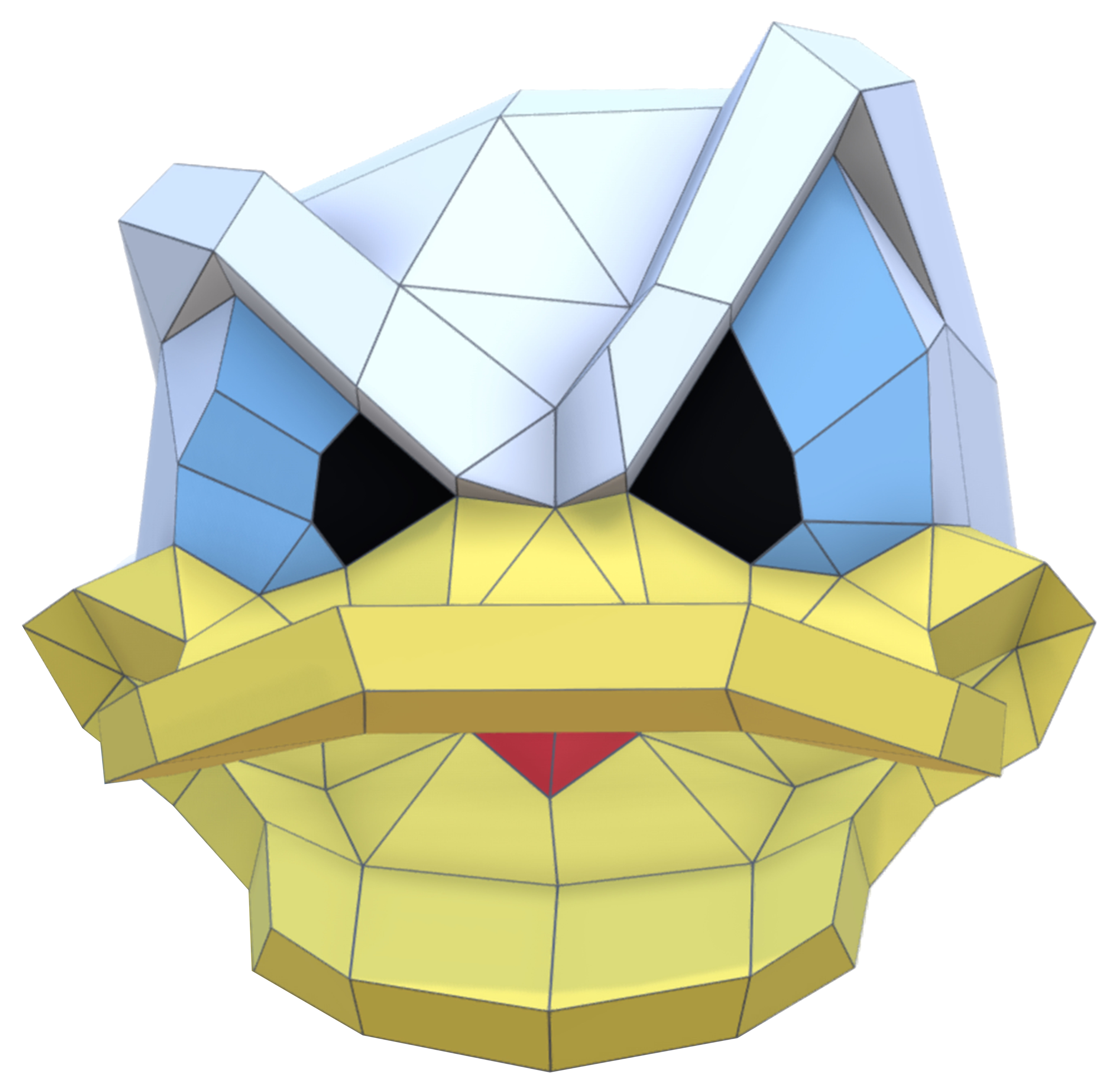 Donald Duck head 3D model_1