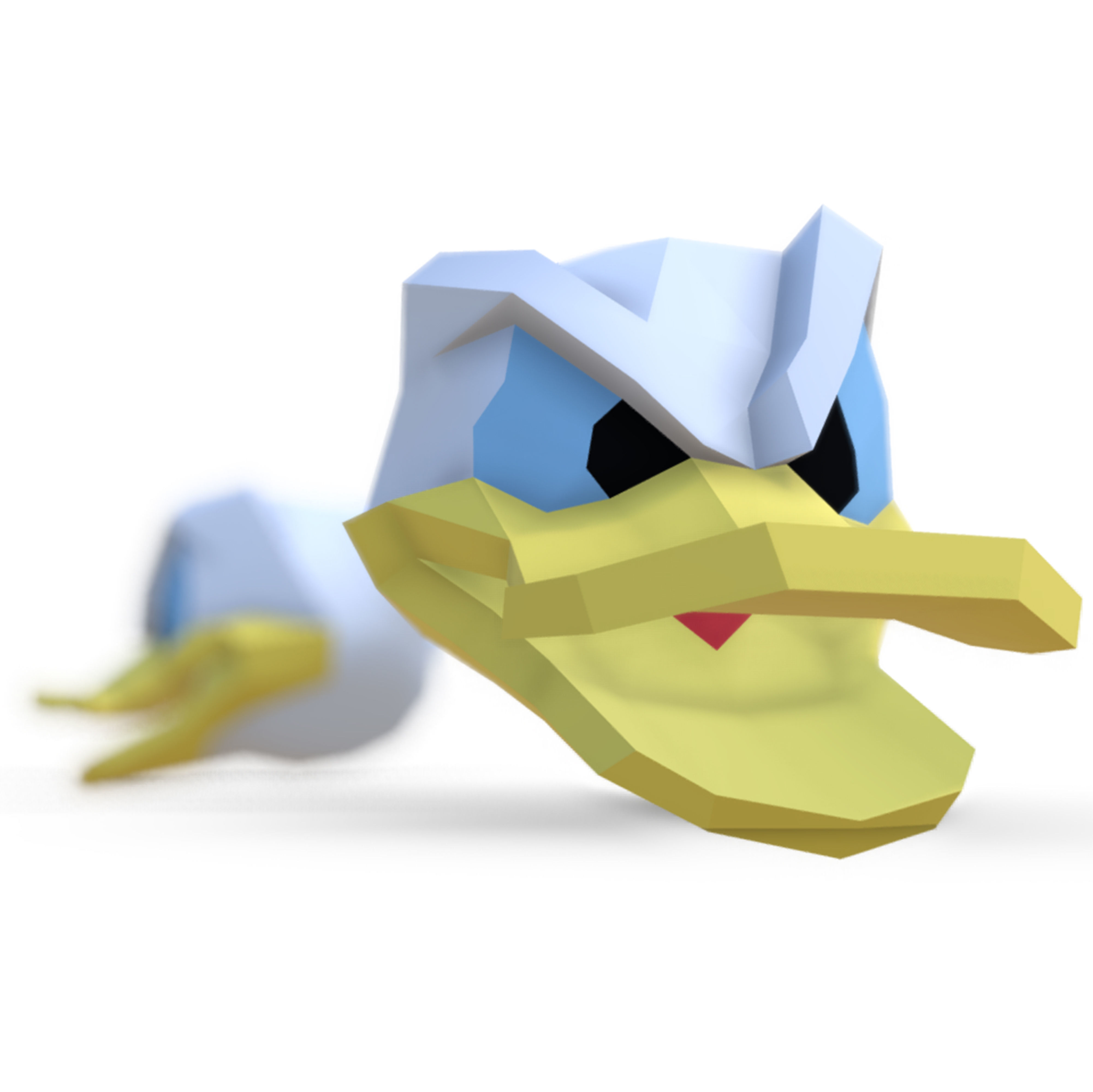 Donald Duck head 3D model_2