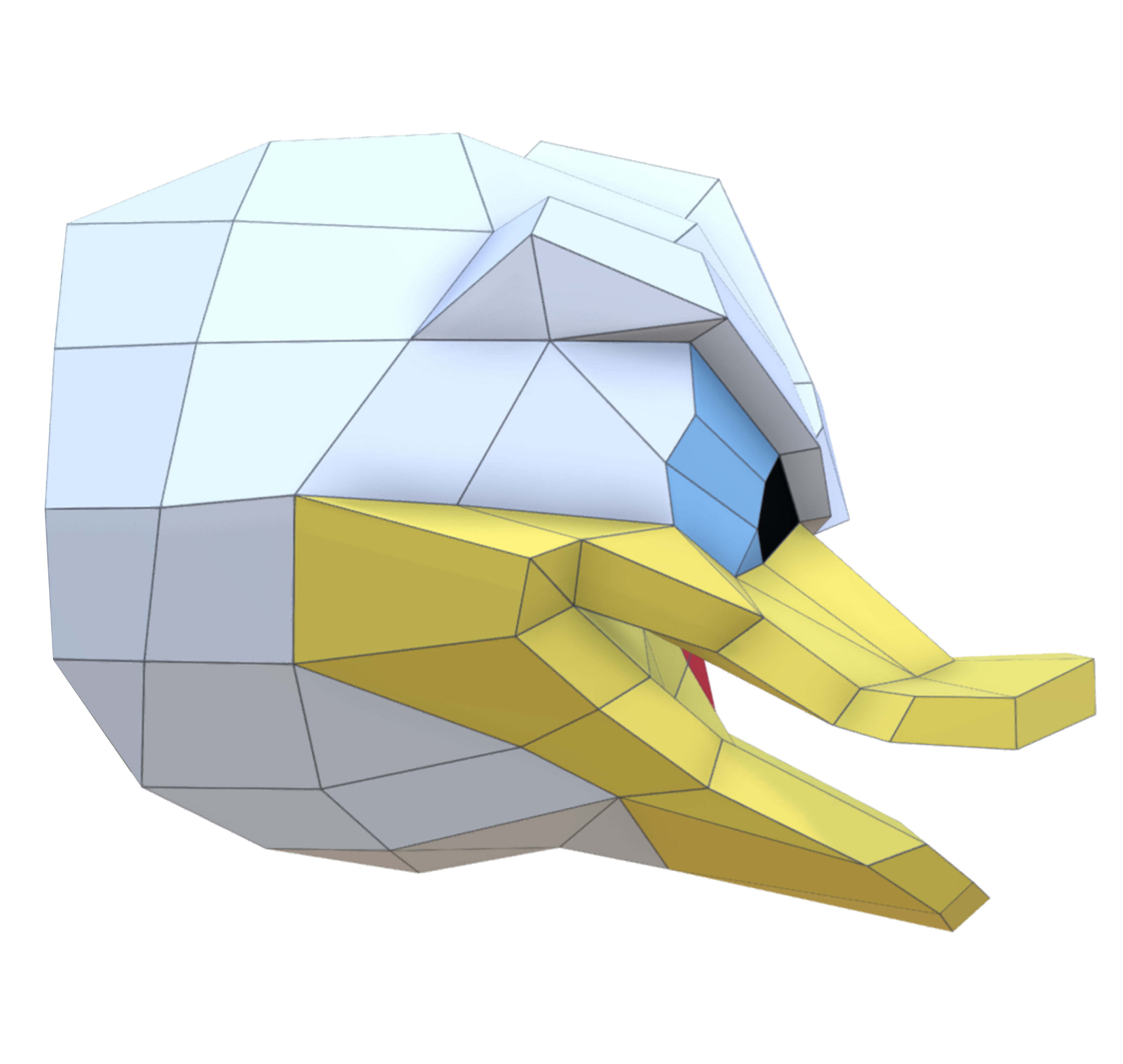 Donald Duck head 3D model_5