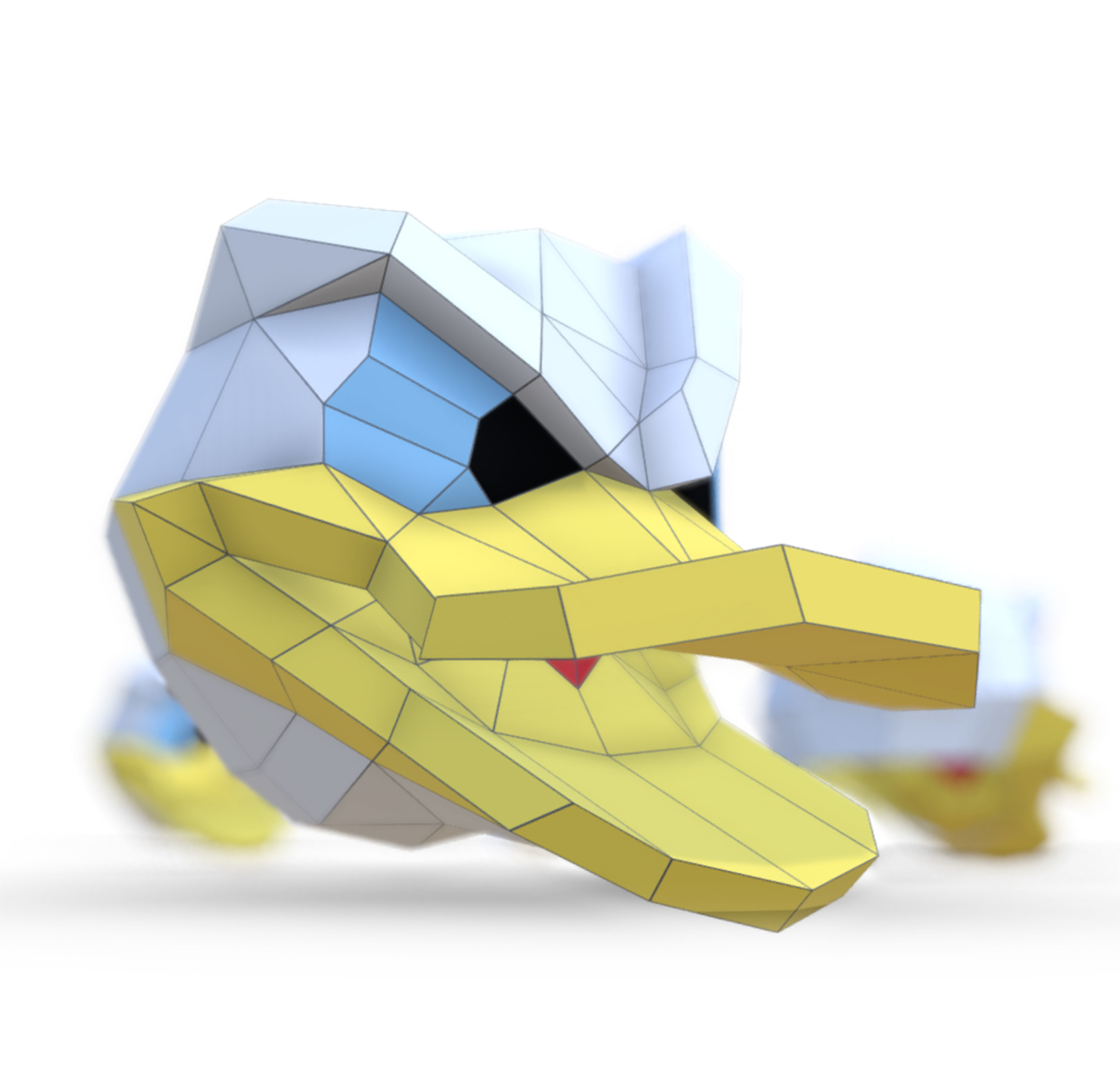 Donald Duck head 3D model_10