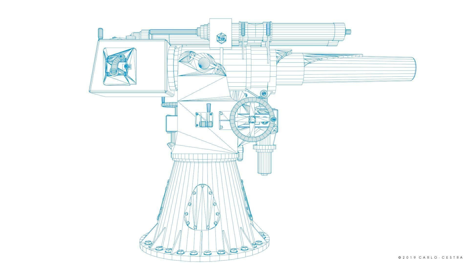 Howitzer 120-15 OTO 1933 Low-poly 3D model_40