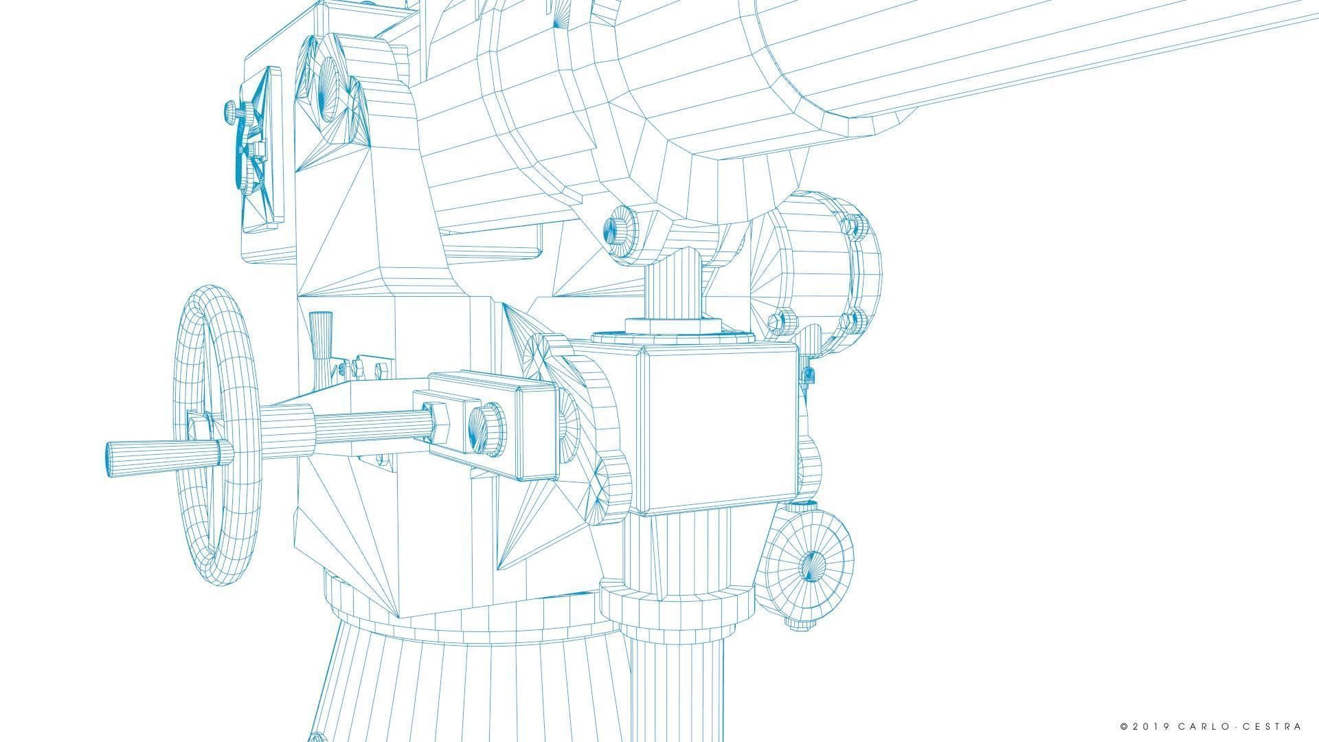 Howitzer 120-15 OTO 1933 Low-poly 3D model_36