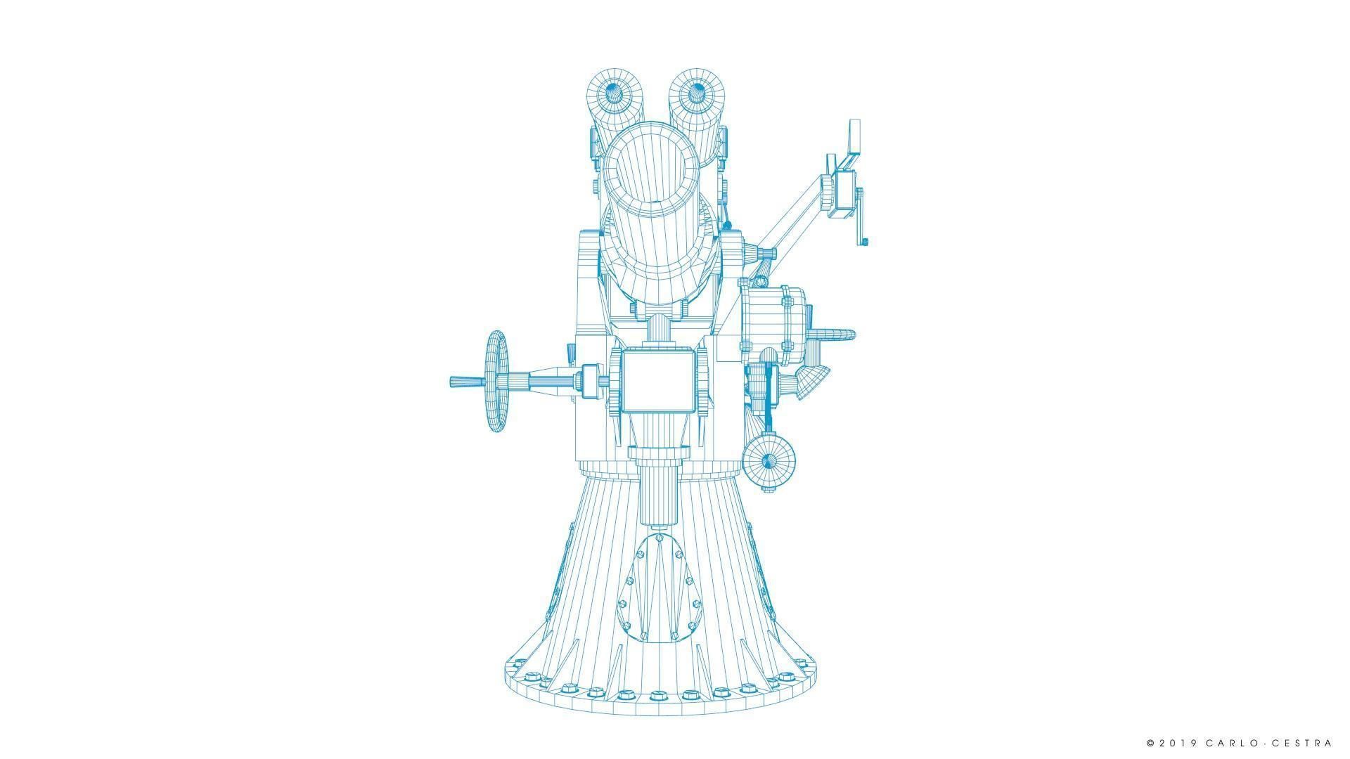 Howitzer 120-15 OTO 1933 Low-poly 3D model_43