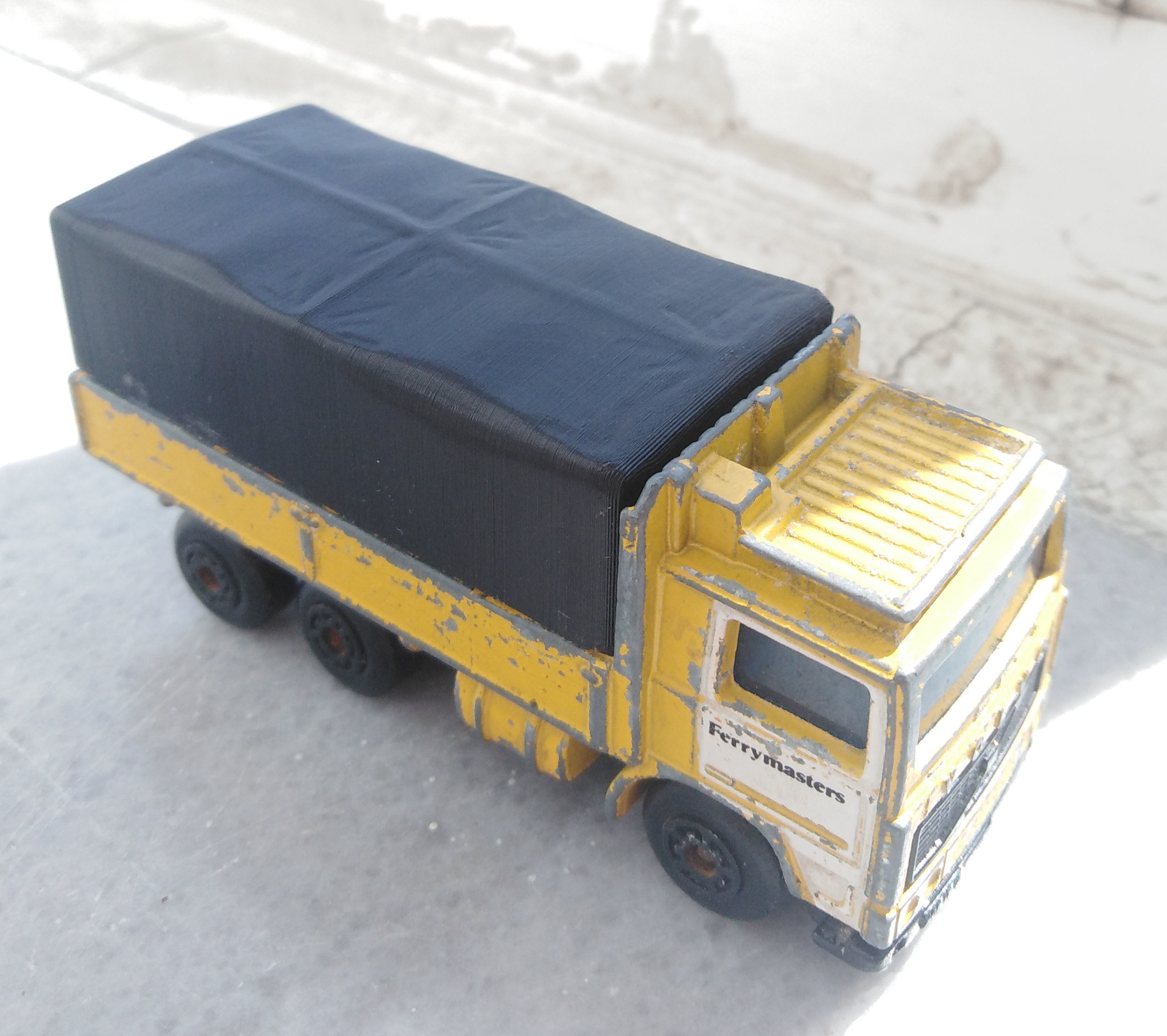 Matchbox Volvo Tilt Truck Model Replacement Part 3D print model_9