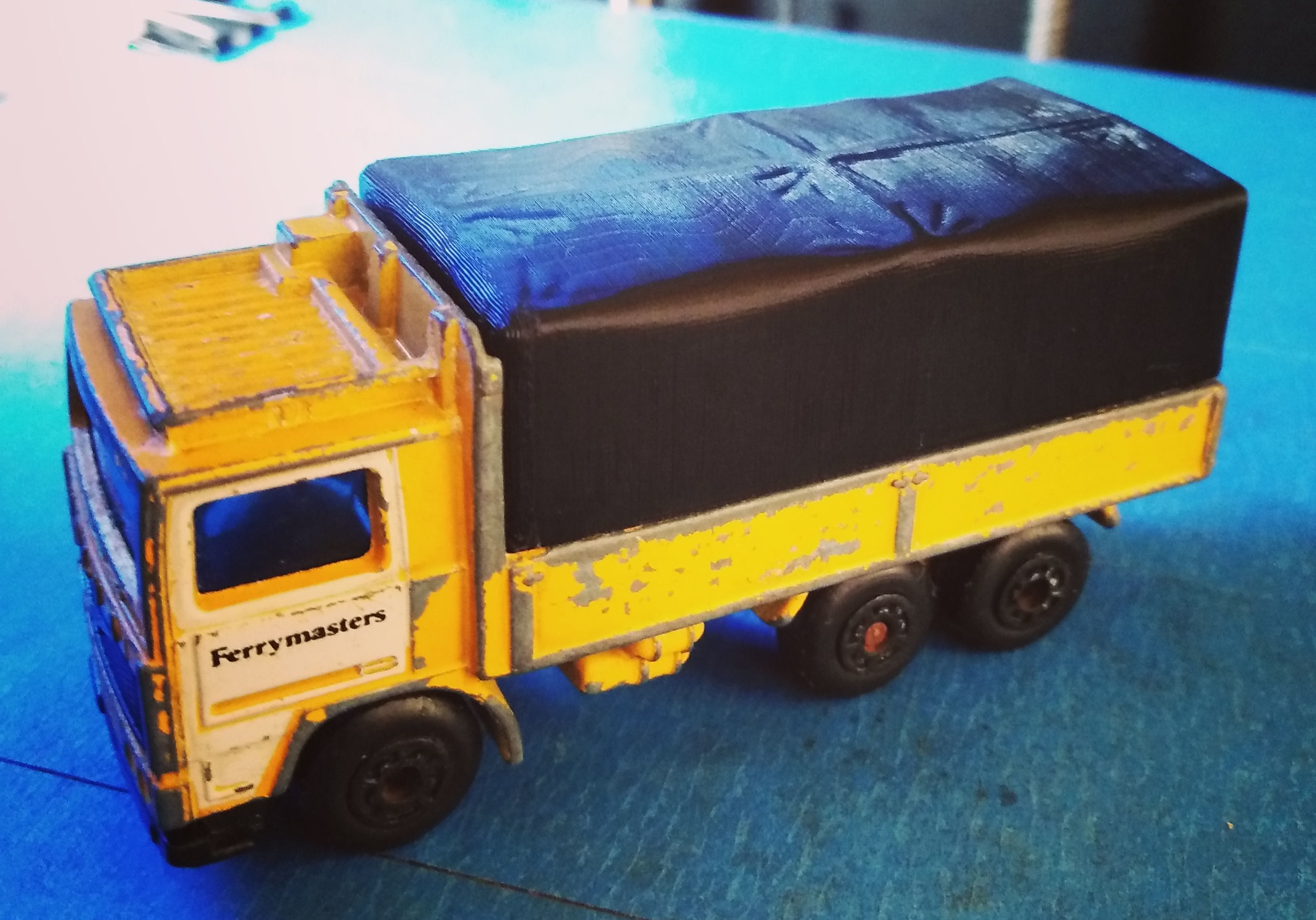 Matchbox Volvo Tilt Truck Model Replacement Part 3D print model_2