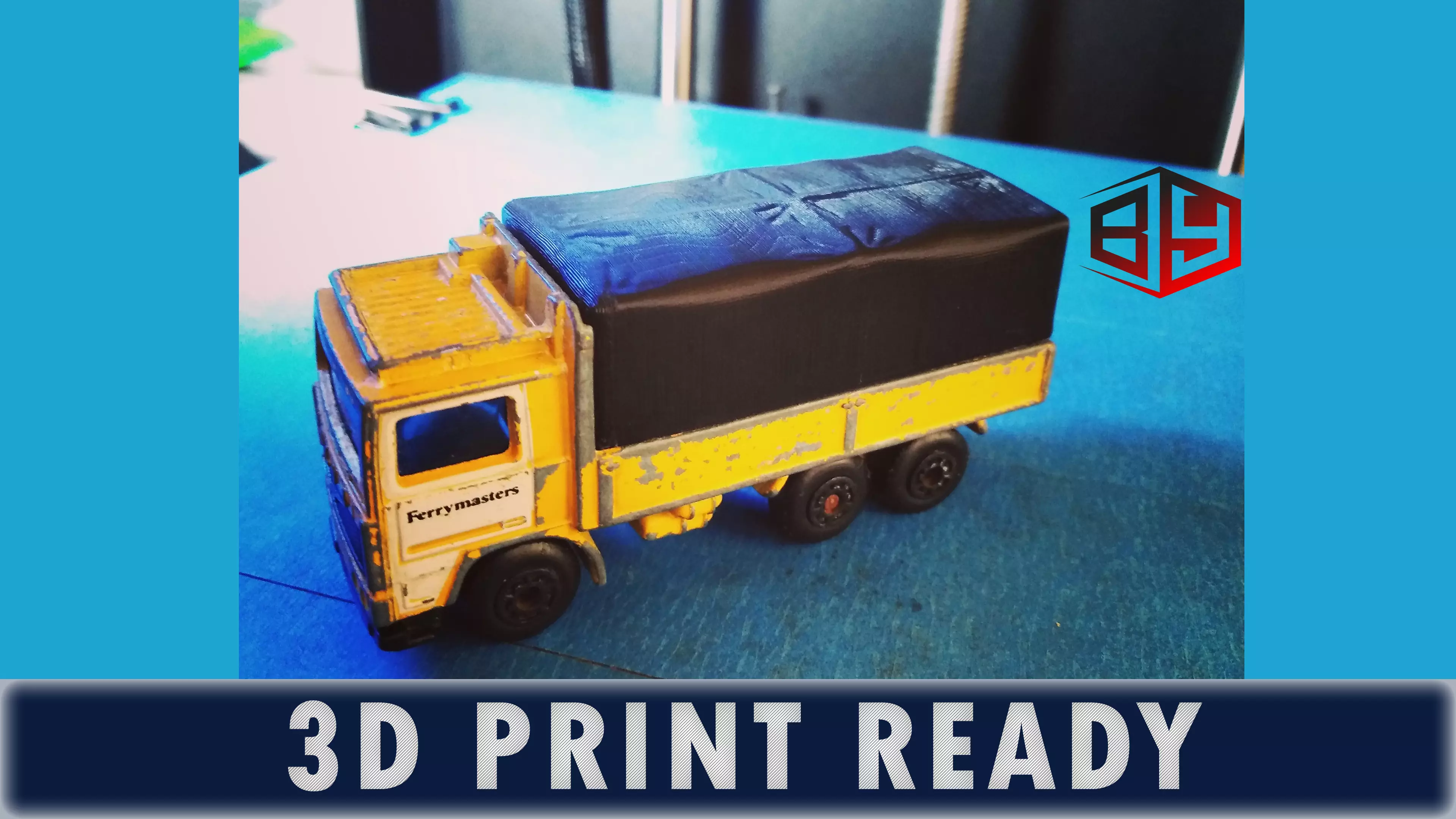 Matchbox Volvo Tilt Truck Model Replacement Part 3D print model_0