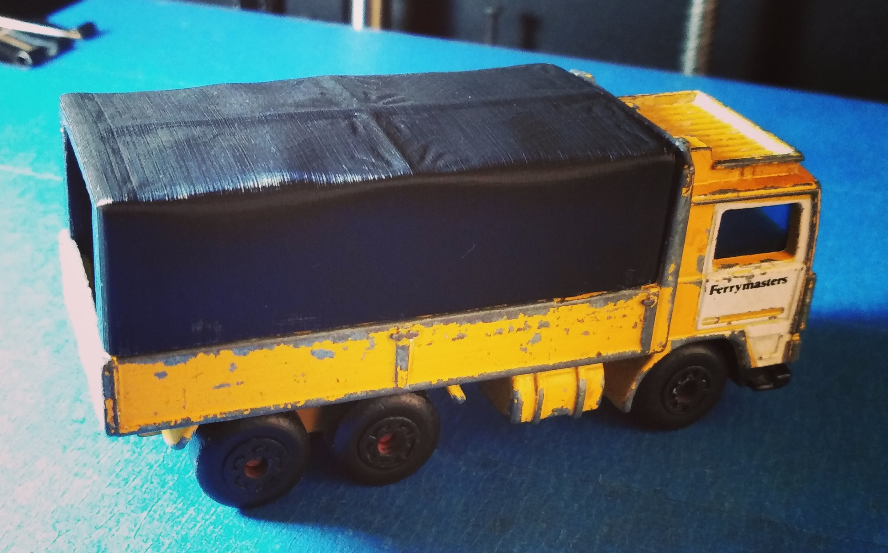 Matchbox Volvo Tilt Truck Model Replacement Part 3D print model_1