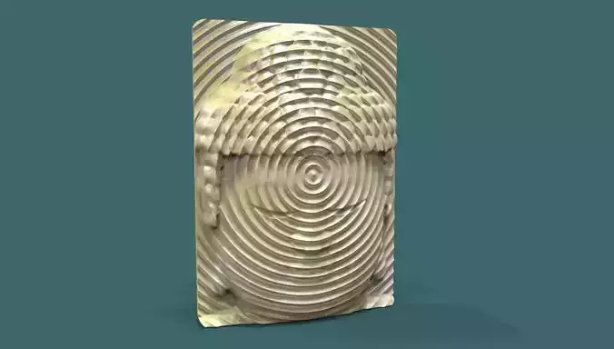 Buddha head wall art 3d stl model for cnc