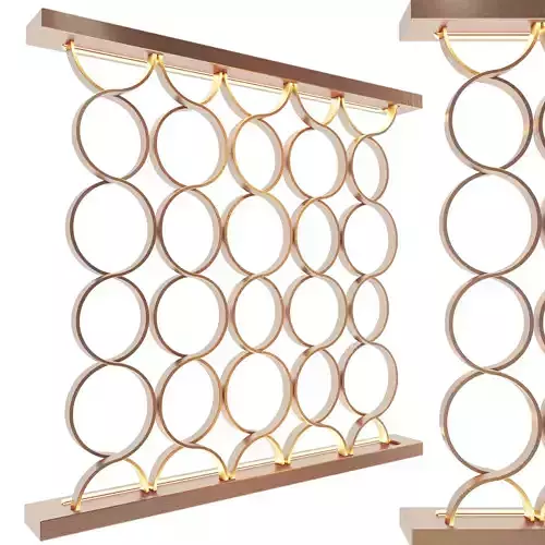 Decor metal frame with circles