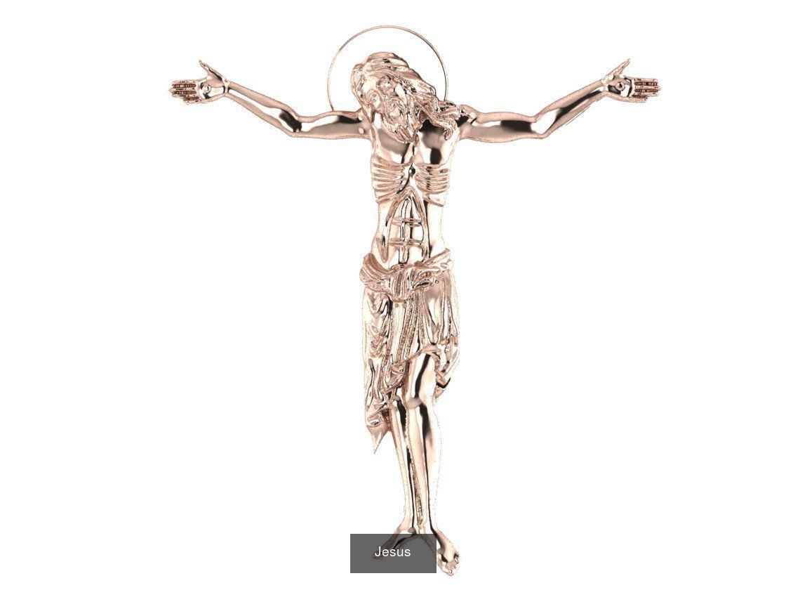 Crosses jesus crucifix 3D Model Collection_36