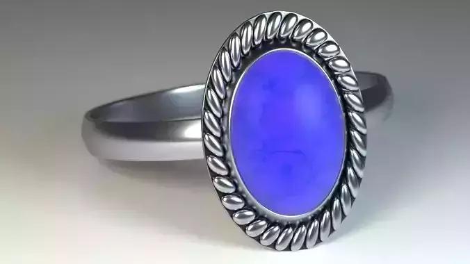 ring with precious stone