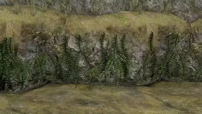 Hanging Foliage Low-poly 3D model