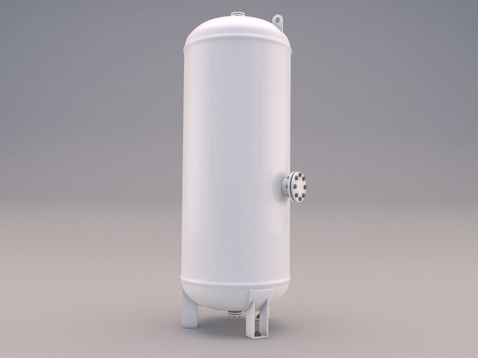 Industrial Tank Air Low-poly 3D model_4