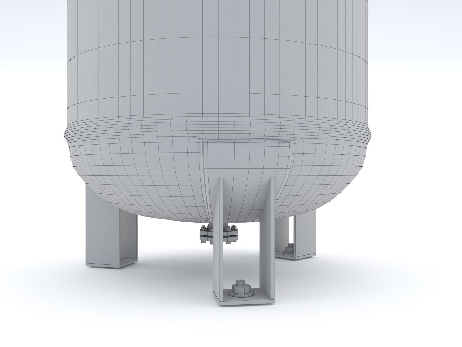 Industrial Tank Air Low-poly 3D model_9