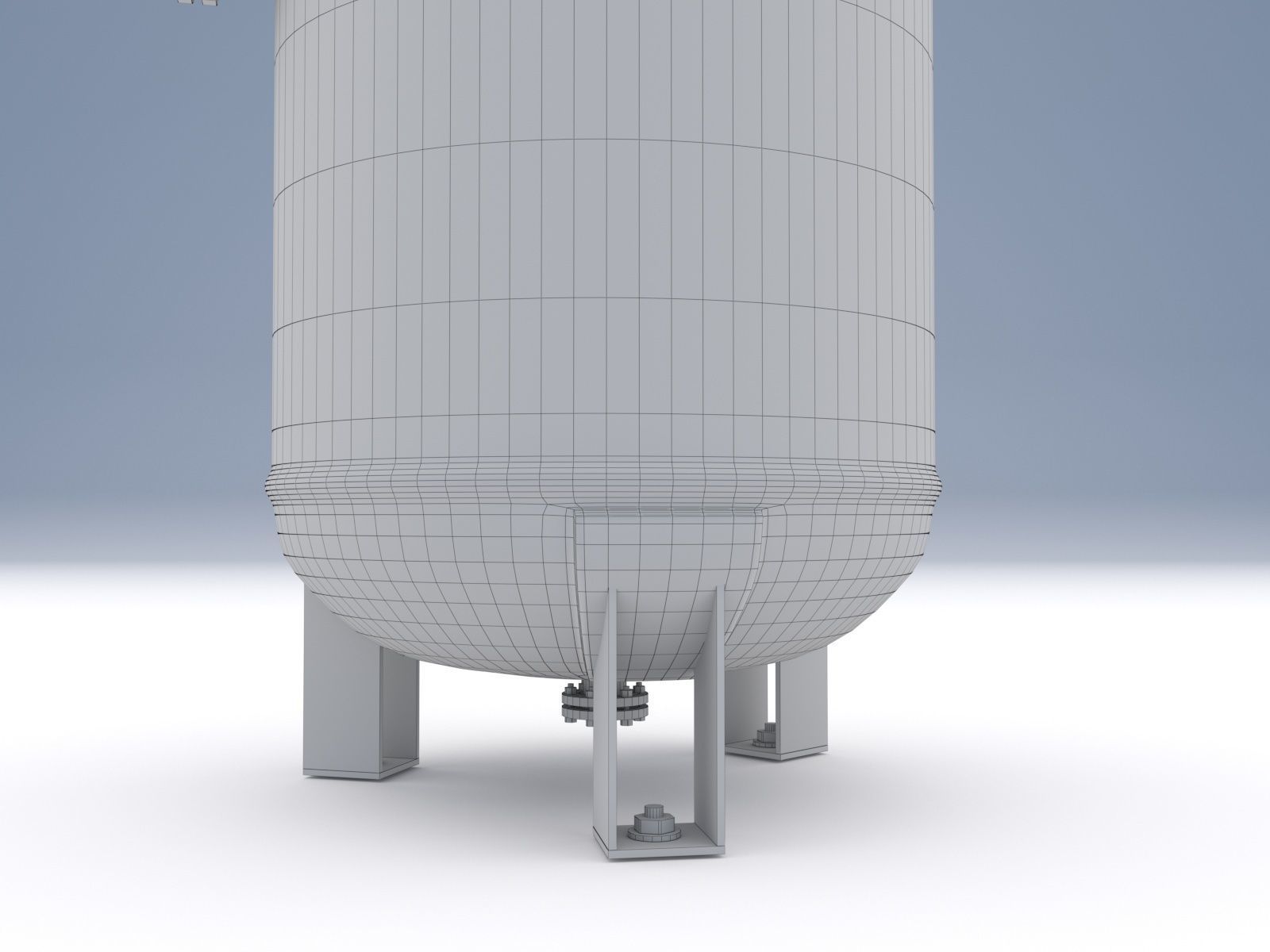 Industrial Tank Air Low-poly 3D model_8