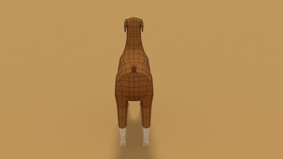 Low Poly Cartoon Dog Pack 3D Model Collection_42