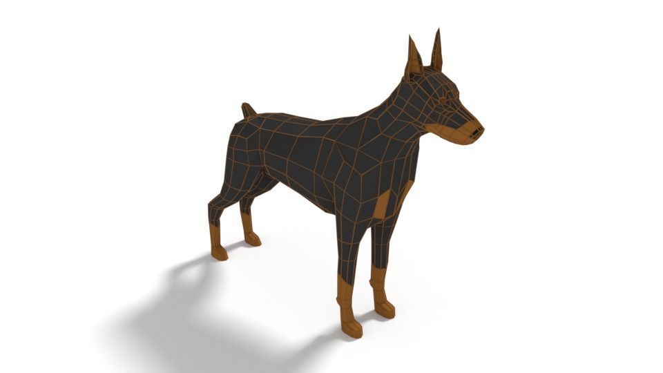 Low Poly Cartoon Dog Pack 3D Model Collection_15