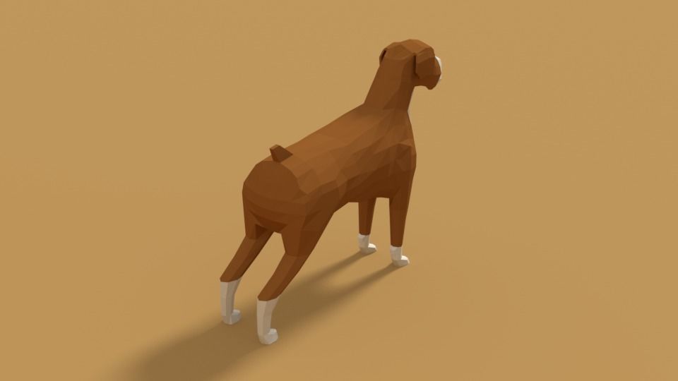 Low Poly Cartoon Dog Pack 3D Model Collection_43