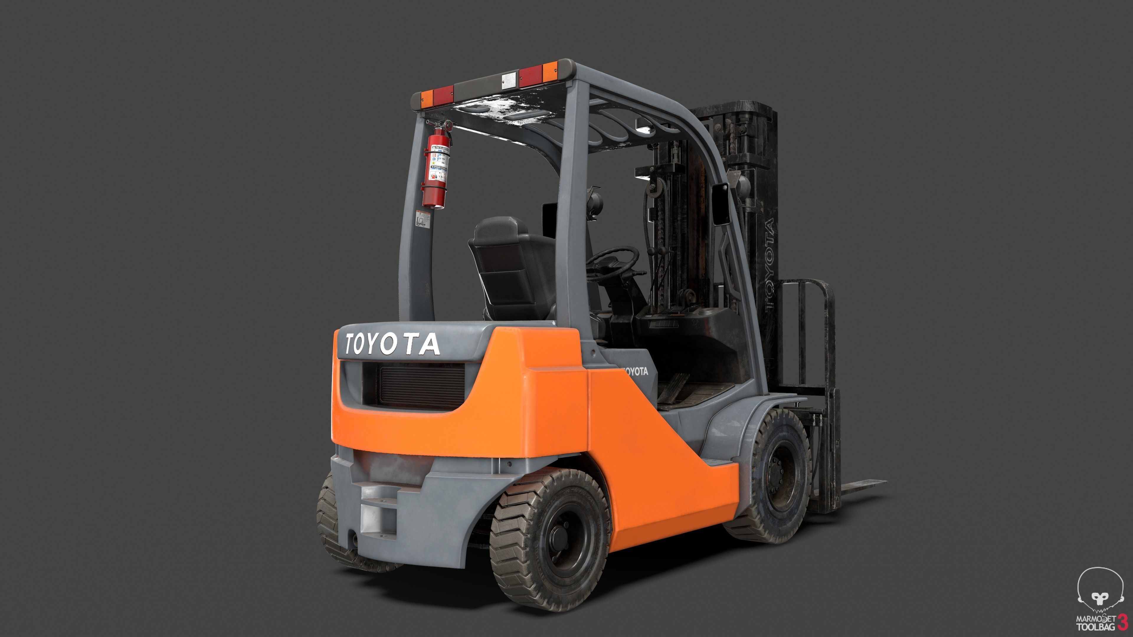 Forklift High-Poly 3D models 3D model_9